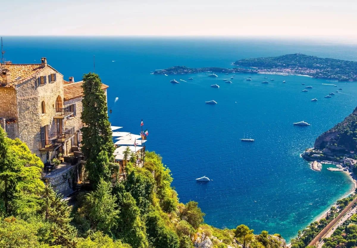 Èze on its rock, above the sea