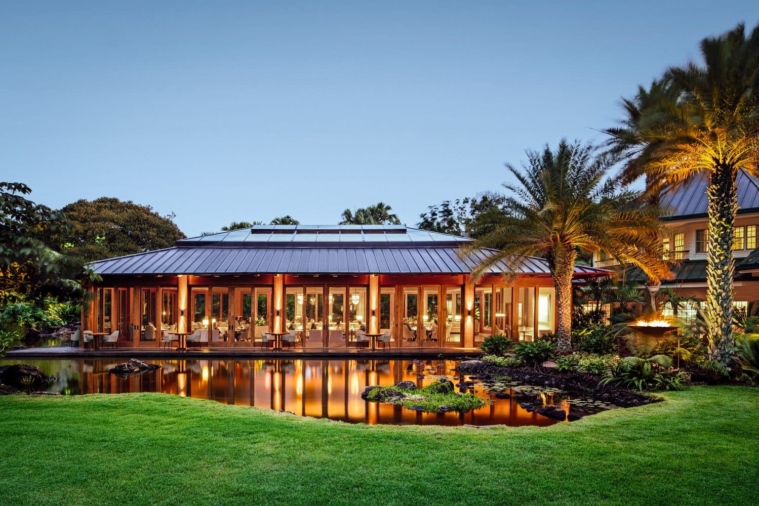 Sensei by Nobu, over the reflecting pond